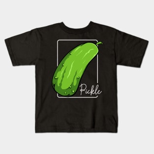 Pickle - Dill Vegetable Cucumber Green Vegan Food Kids T-Shirt